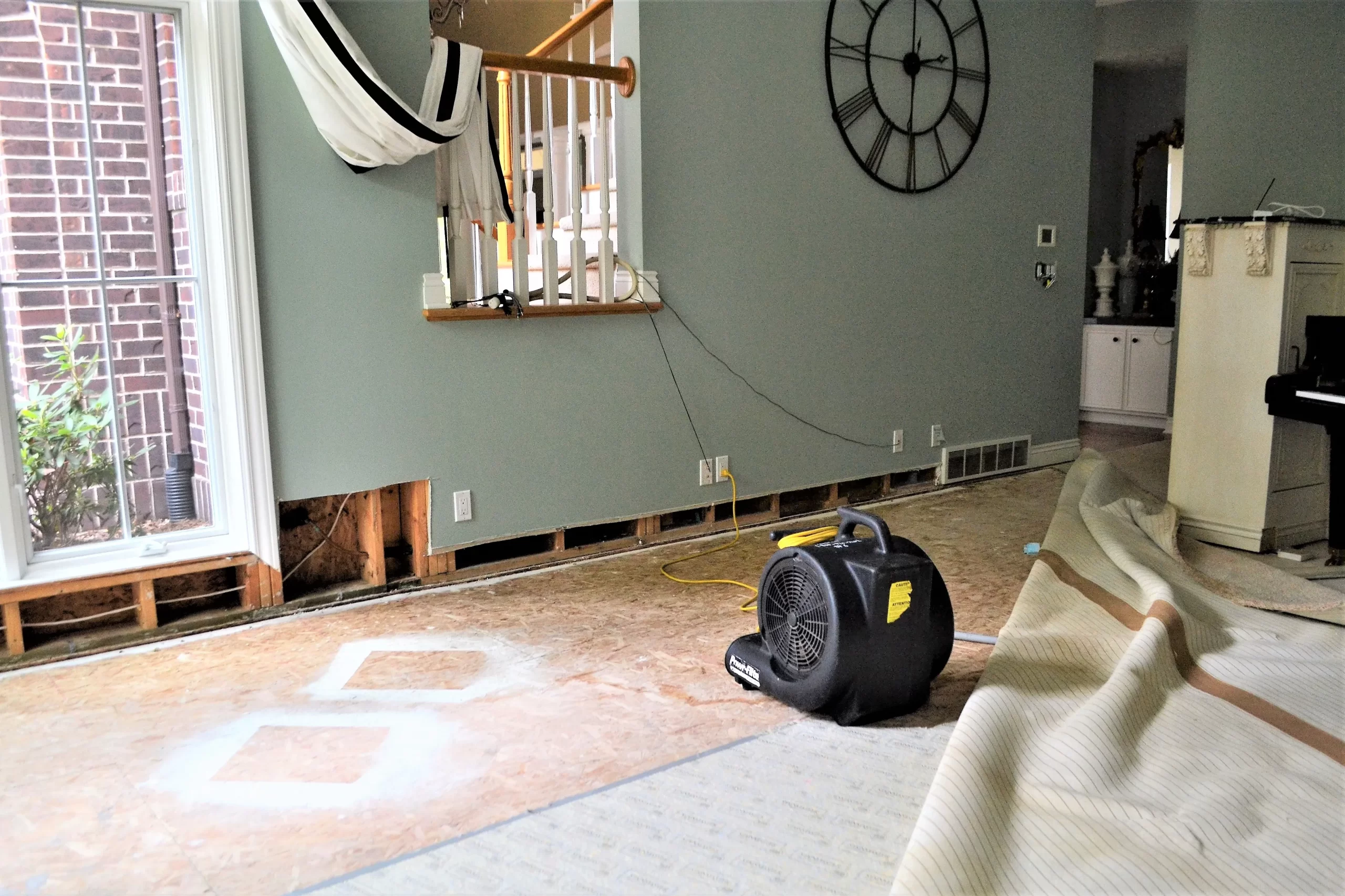 Water leak home property damage repair.